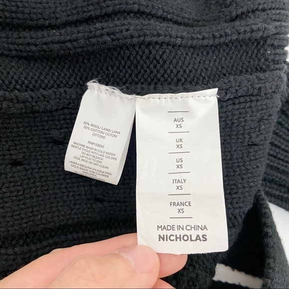 NICHOLAS Cozy Grandpa Cardigan Black - Picture 8 of 10